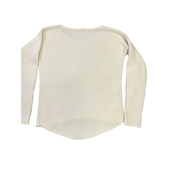 Athleta Cream Knit Long Sleeve Sweater, Sz‎ Small Activewear Athleisure CozyCore - Picture 2 of 11